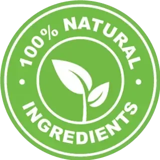 100% natural ingredients seal